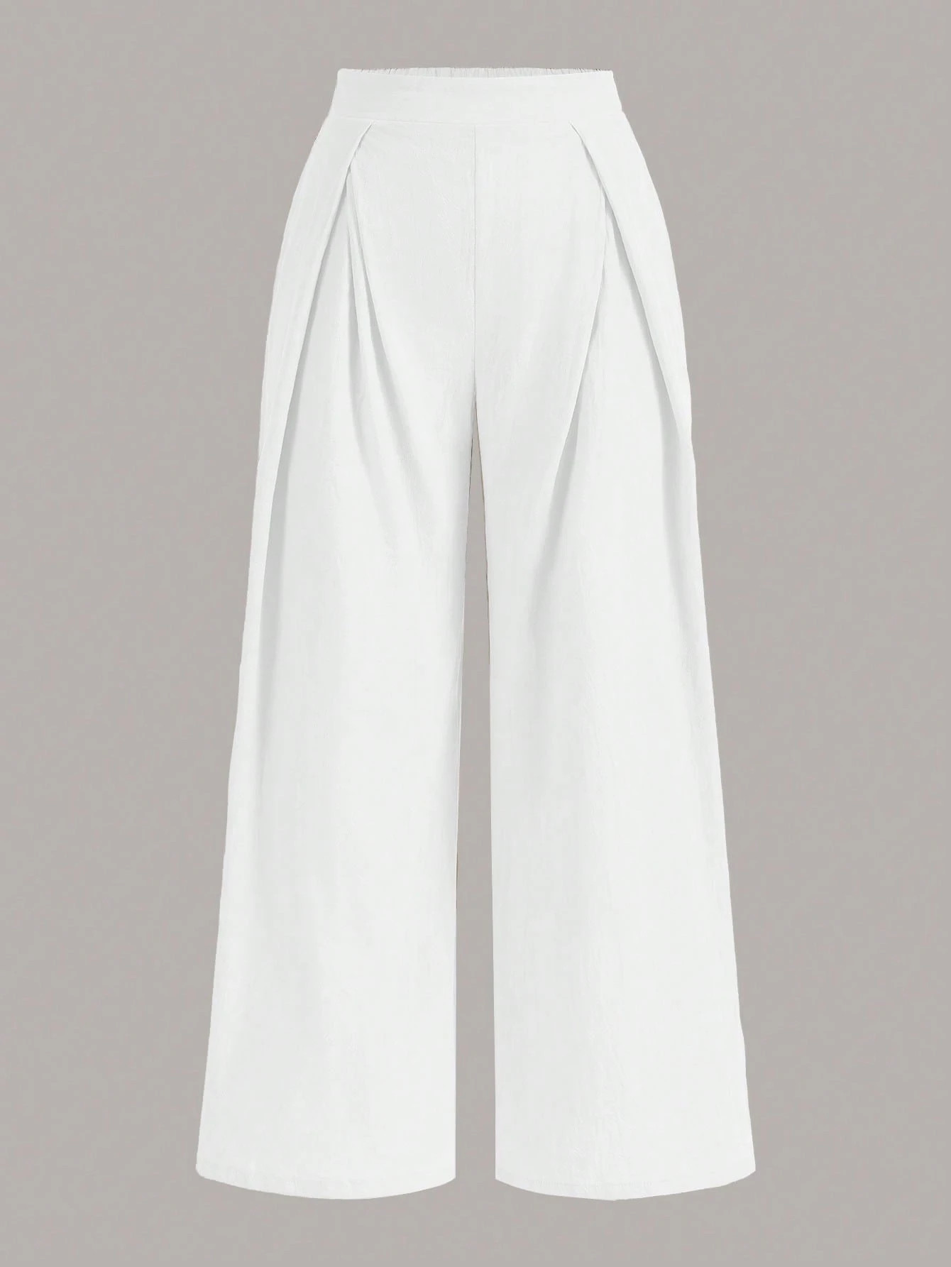 SHEIN EZwear Plus Solid Wide Leg Pants | SHEIN