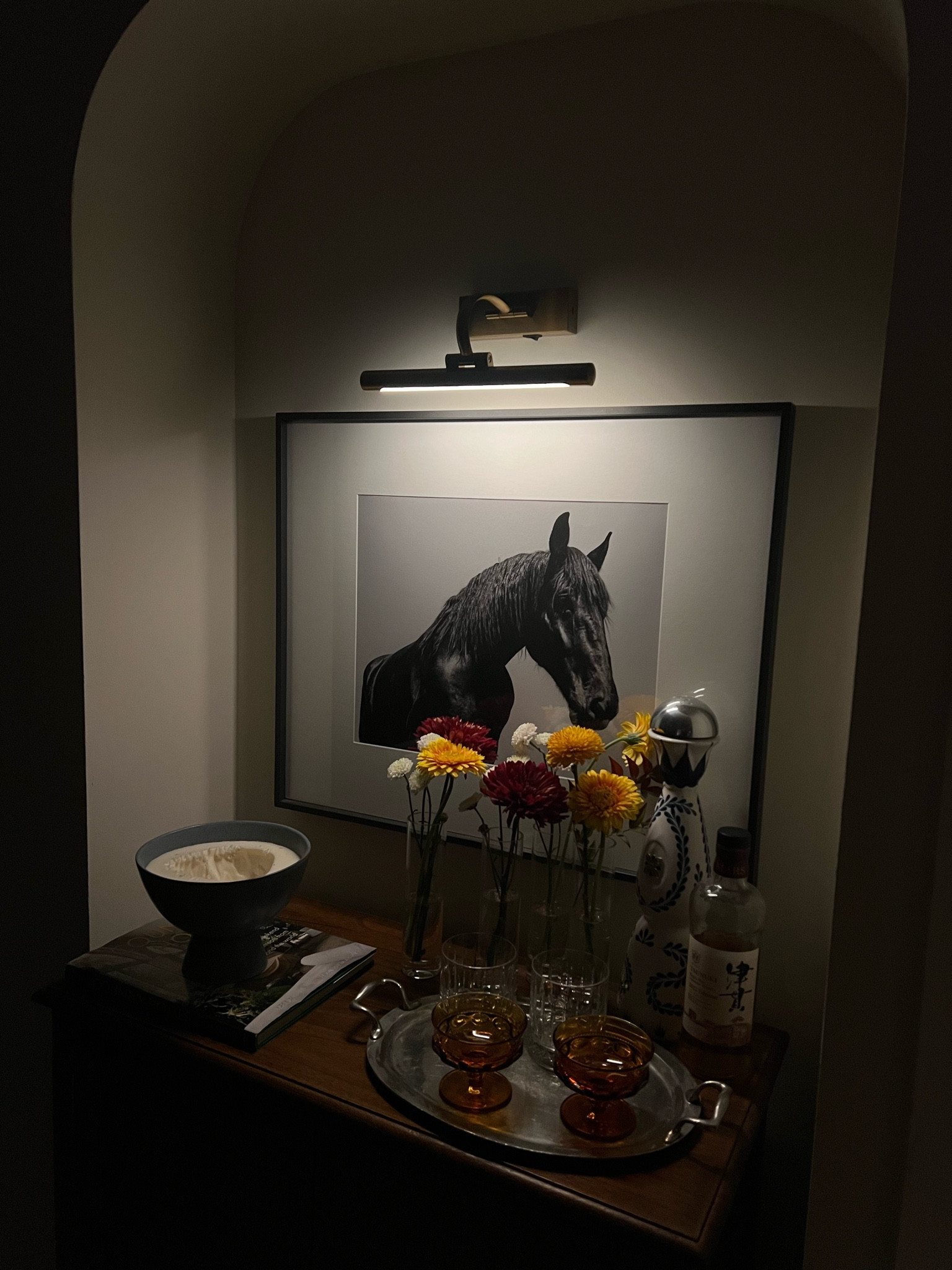 this picture light is so chic. easy to install, no wires, and rechargeable 

#LTKHome #LTKSeasonal #LTKHoliday