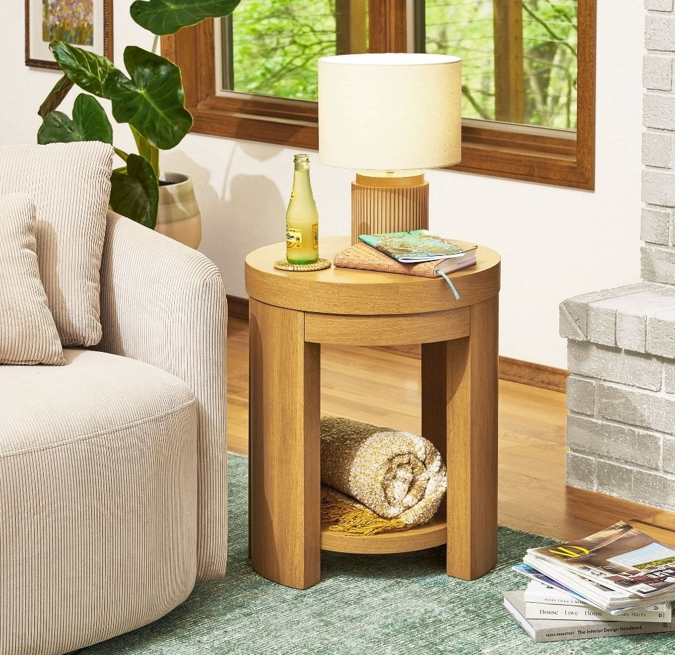 Beautiful Drew Side Table, Warm Honey finish! Beautiful side table to elevate your home! 

#LTKStyleTip #LTKHome