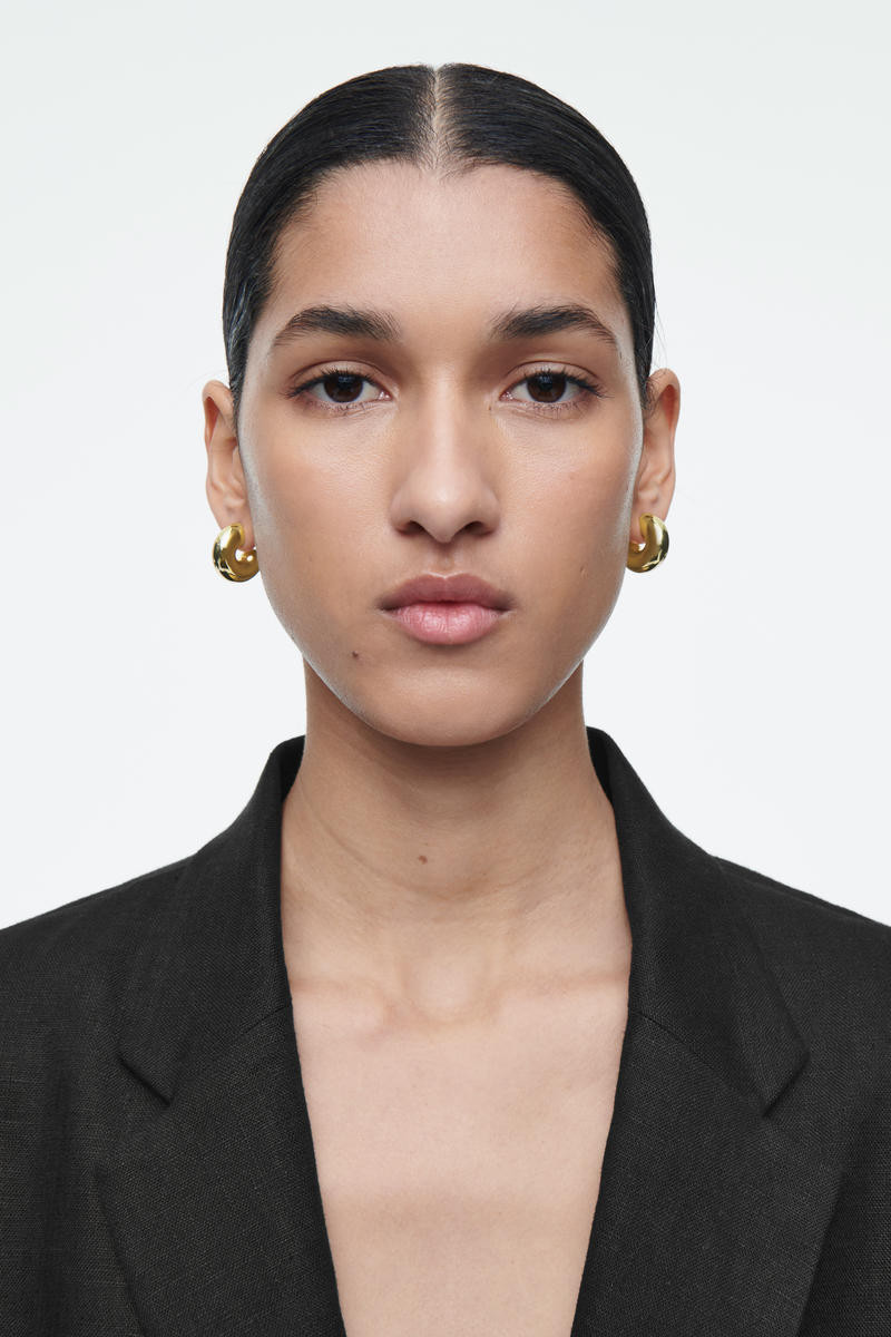 COS Women's Chunky Hoop Earrings in Gold | Silver/Brass | COS (AU)