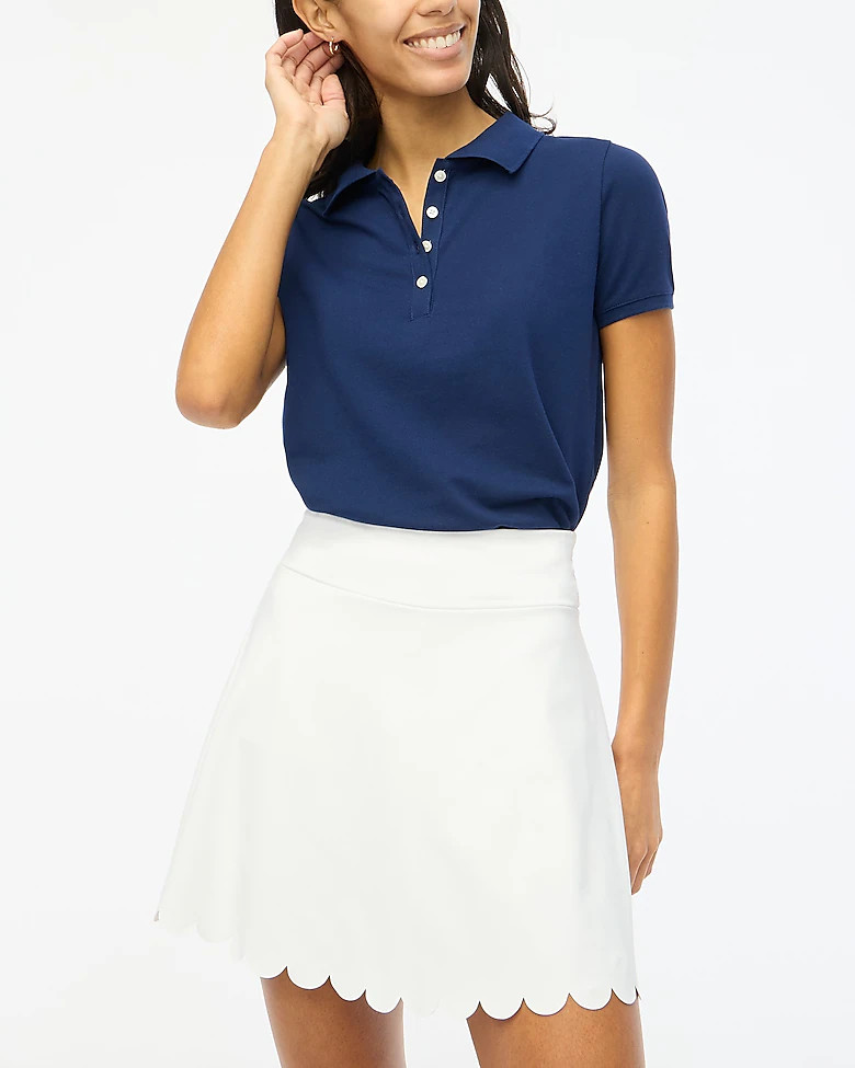 Active skort with scalloped hem | J.Crew Factory