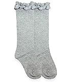 Amazon.com: Jefferies Socks Little Girls Ruffle Knee High Socks, Black, Small: Clothing, Shoes & ... | Amazon (US)