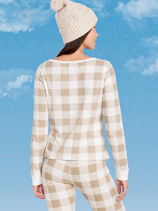 Scoop-Neck Waffle Pajama Top for Women | Old Navy (US)