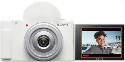 Sony - ZV-1F Vlog Camera for Content Creators and Vloggers - White | Best Buy U.S.