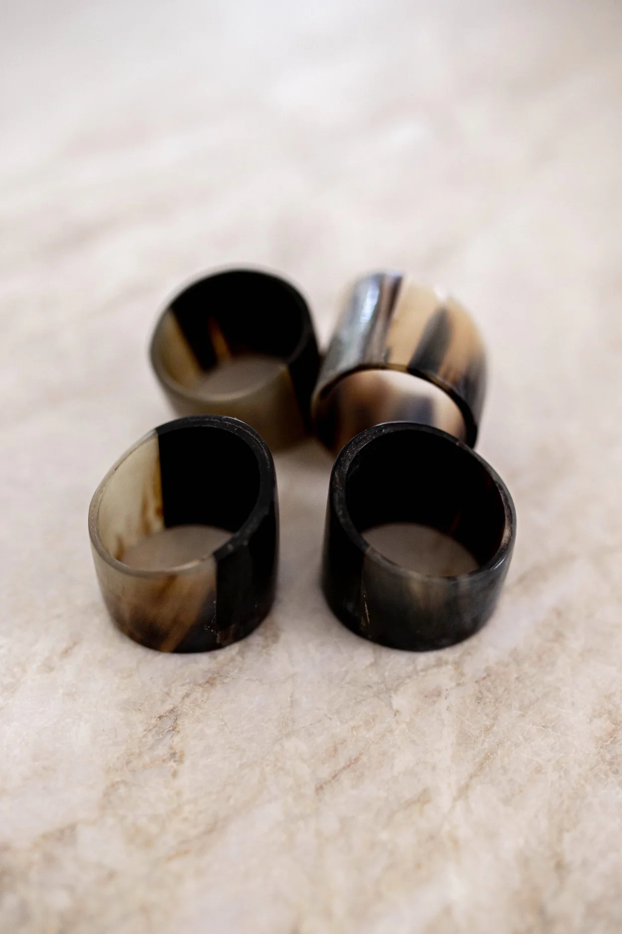 Recycled Horn Napkin Rings | Luxe B Co