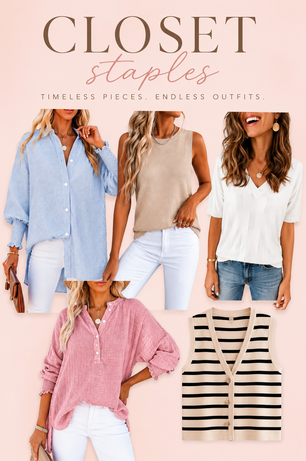 Building a wardrobe you'll actually wear starts with timeless staples. These are the pieces that mix, match, and make getting dressed so much easier—whether you're heading to brunch, the office, or packing for your next trip.

Which one are you adding to your closet first? 👇✨ Shop everything in my LTK through the link in my bio!

#LTKgrwm #LTKmorningroutine #LTKWorkwear