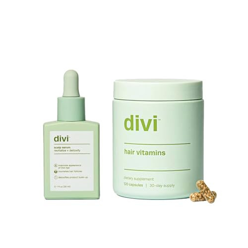 Divi Healthy Hair Bundle: Scalp Serum 1 fl oz and Hair Vitamins, 30-Day Supply | Amazon (US)