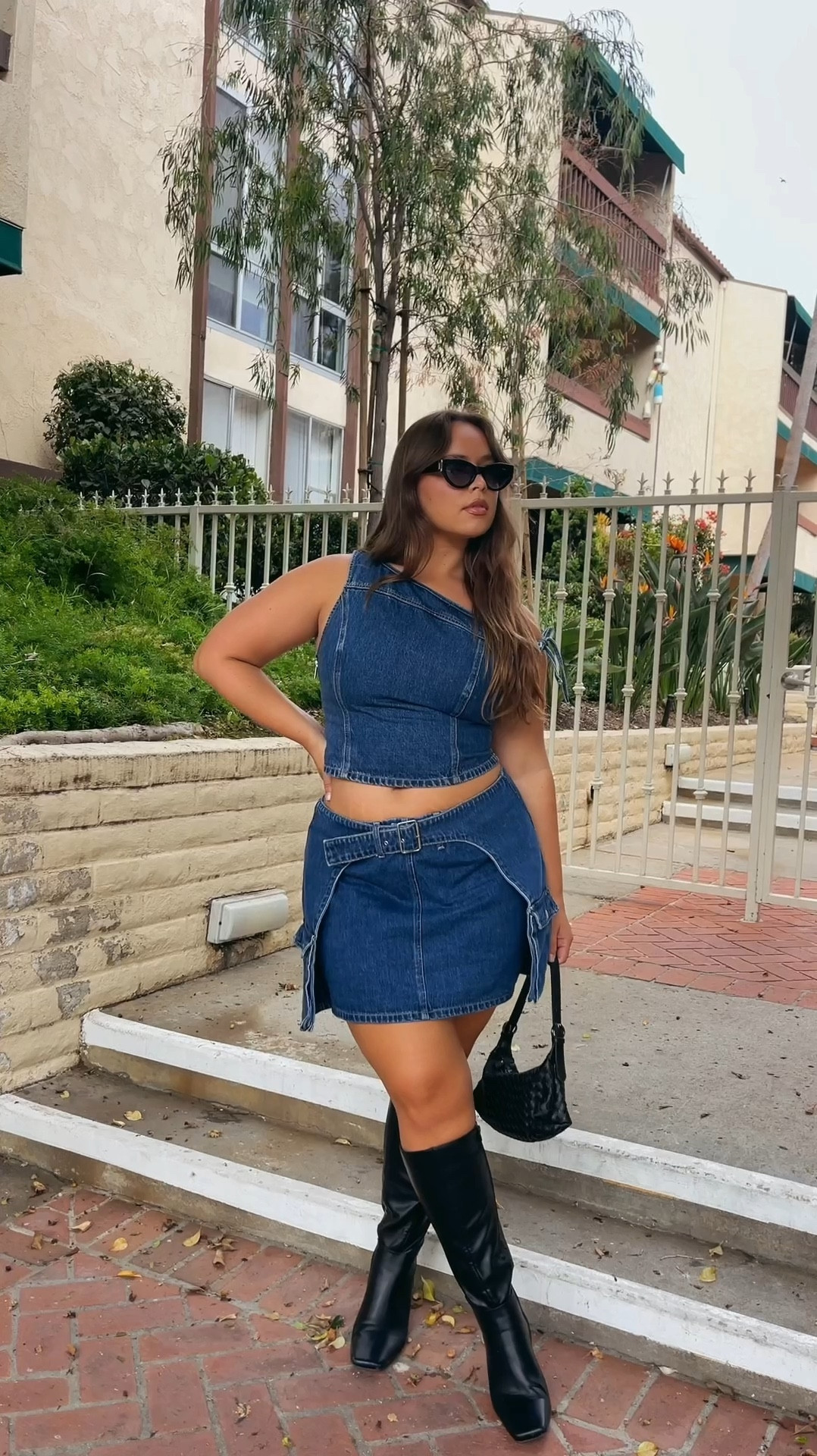 Outfit linked 🔗 
Top: XL
Bottoms: XL 
Boots in the curve line 

#LTKVideo #LTKMidsize