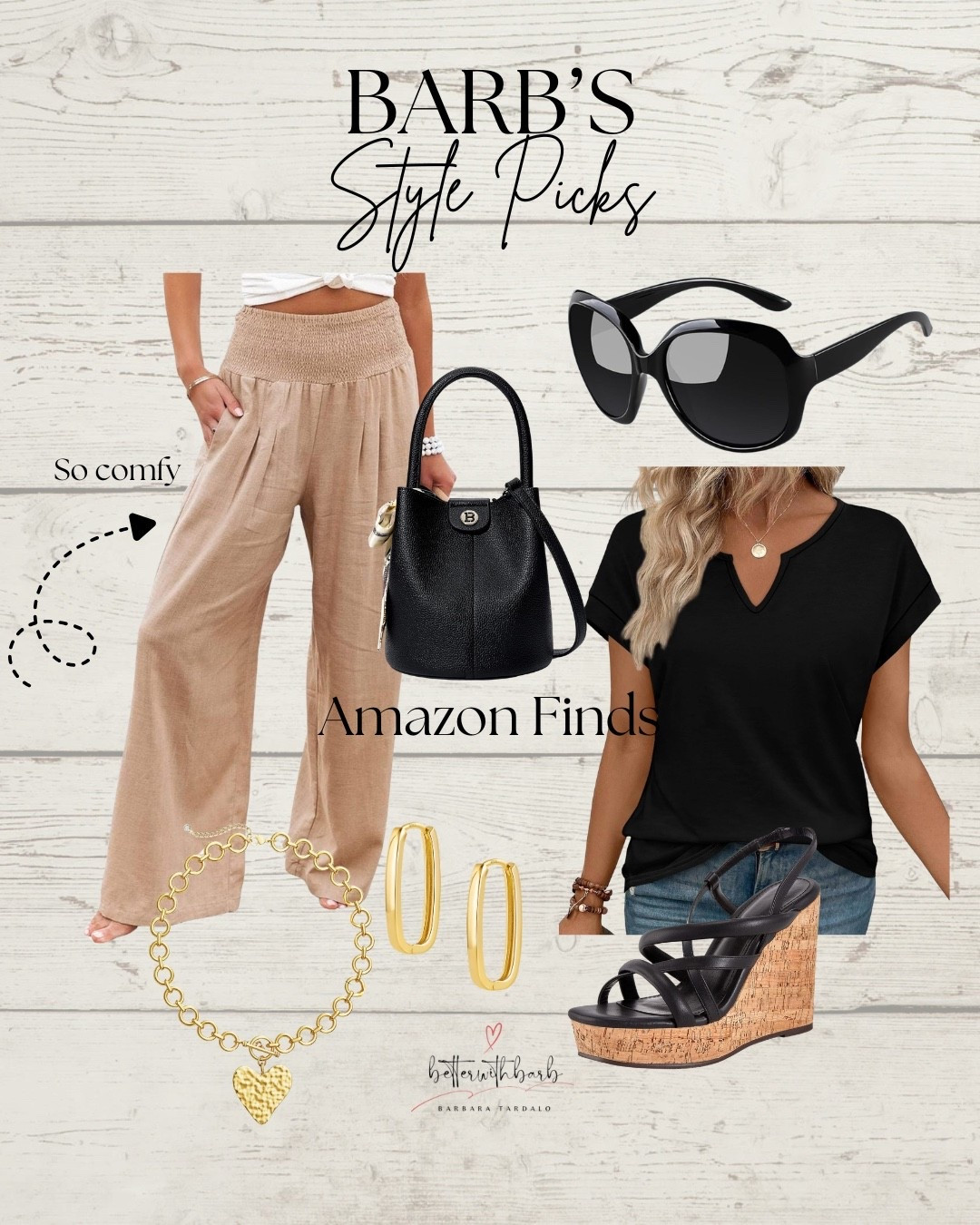 Follow me for daily finds you can shop right here on LTK 🤍

Easy everyday outfit — comfy, neutral, and perfect to dress up or down with these wedges and accessories.

I earn commissions from qualifying purchases as an Amazon and LTK creator.


#LTKootd #LTKSaleAlert #LTKOver40