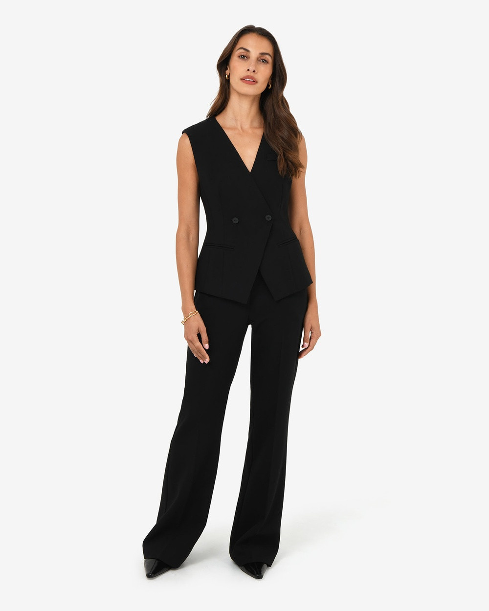 Forcast - Nikki Flared Leg Pants - Pants (Black) Nikki Flared Leg Pants | THE ICONIC (AU & NZ)