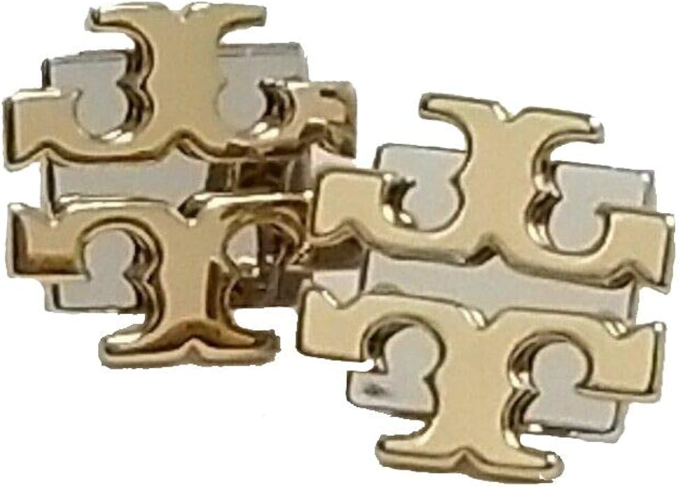 Amazon.com: Tory Burch Women's 73221 Large T-Logo Stud Earrings Tory Silver and Tory Gold: Clothi... | Amazon (US)