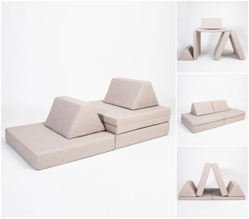 Foam Playset Activity Play Set, Kid Furniture Baby Plush Sofa, Soft Play Block Couch Foam Foam Bl... | Etsy (US)