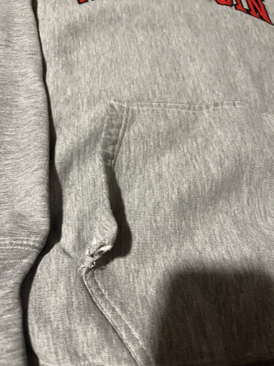 Vintage wisconsin badgers hoodie, size M, few rips in pockets otherwise good | eBay US