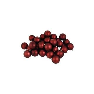 60ct Matte Burgundy Red Shatterproof Ball Ornaments | Michaels Stores
