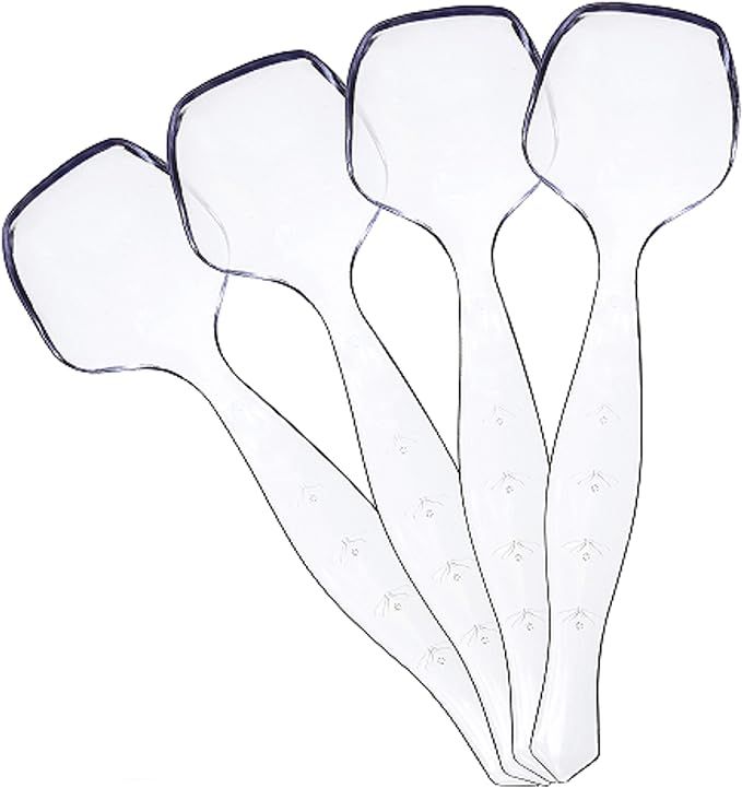 Plasticpro Disposable Plastic Serving Spoons Durable Heavy Duty Premium Serving Utensils Clear Pa... | Amazon (US)