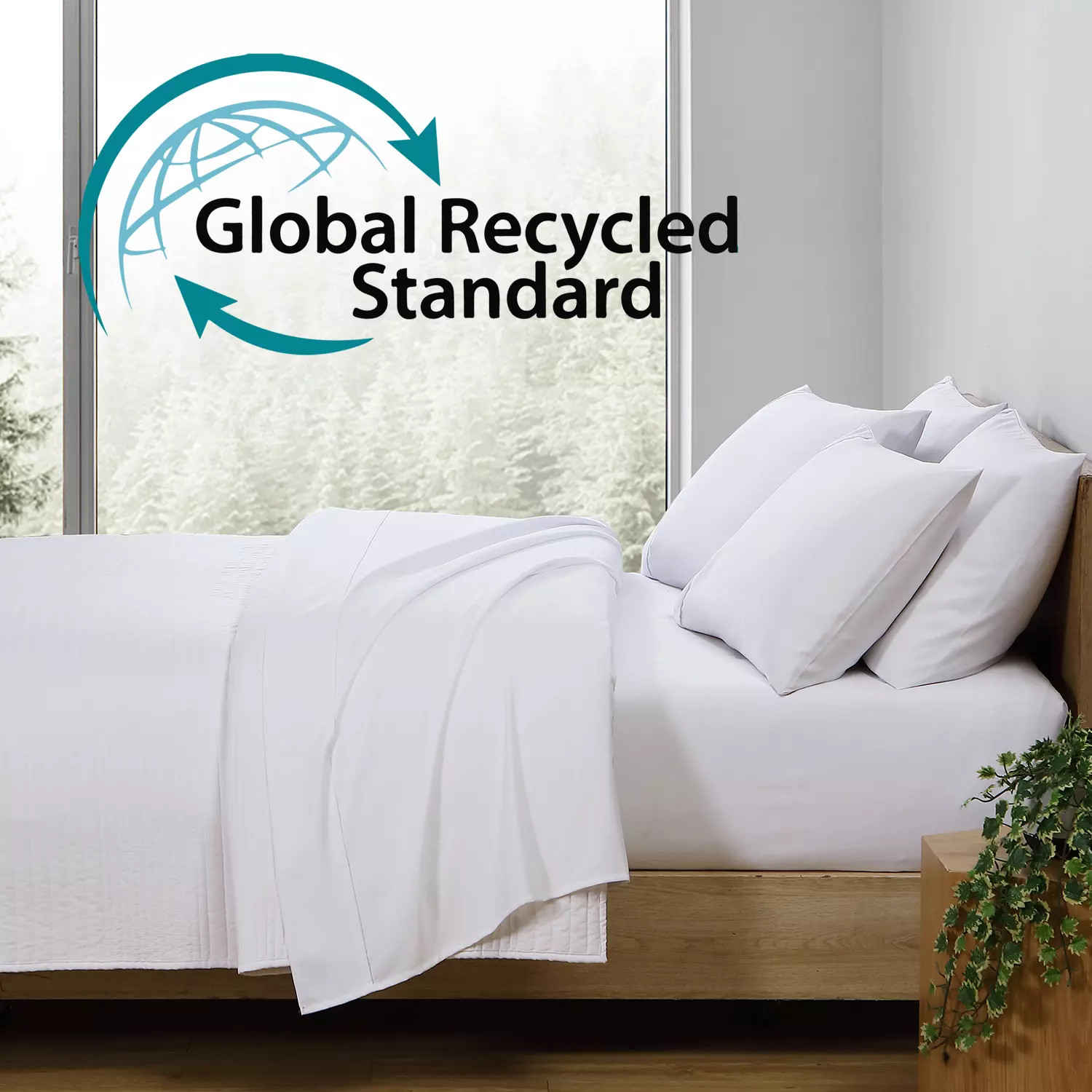 Social Standard by Sanctuary Recycled Polyester Sheet Set (Assorted Colors and Sizes) | Sam's Club