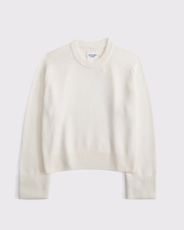 Women's The A&F Madeline Crew Sweater | Women's Tops | Abercrombie.com | Abercrombie & Fitch (US)