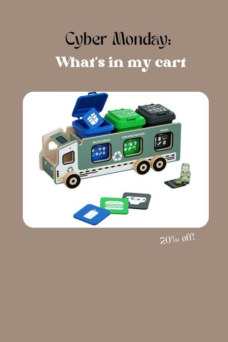 Teaches kids about recycling and is adorable! 



#LTKCyberWeek #LTKGiftGuide #LTKkids