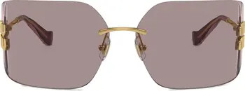 80mm Oversize Irregular Sunglasses | Nordstrom