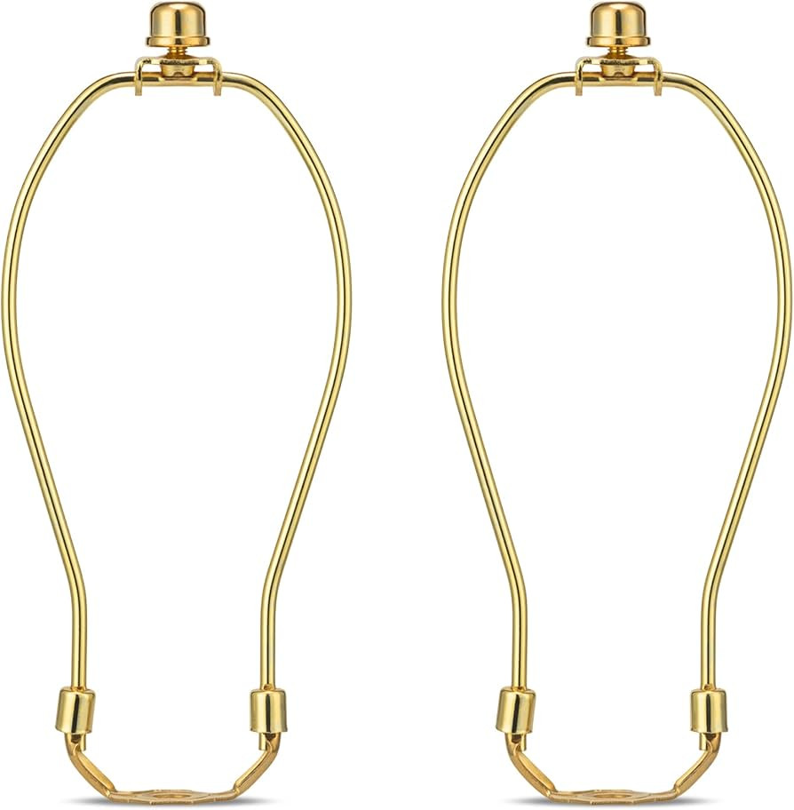 8 Inch Lamp Harp - 2 Set, Detachable Lamp Shade Holder for Table and Floor Lamps, Heavy Duty Lamp... | Amazon (US)