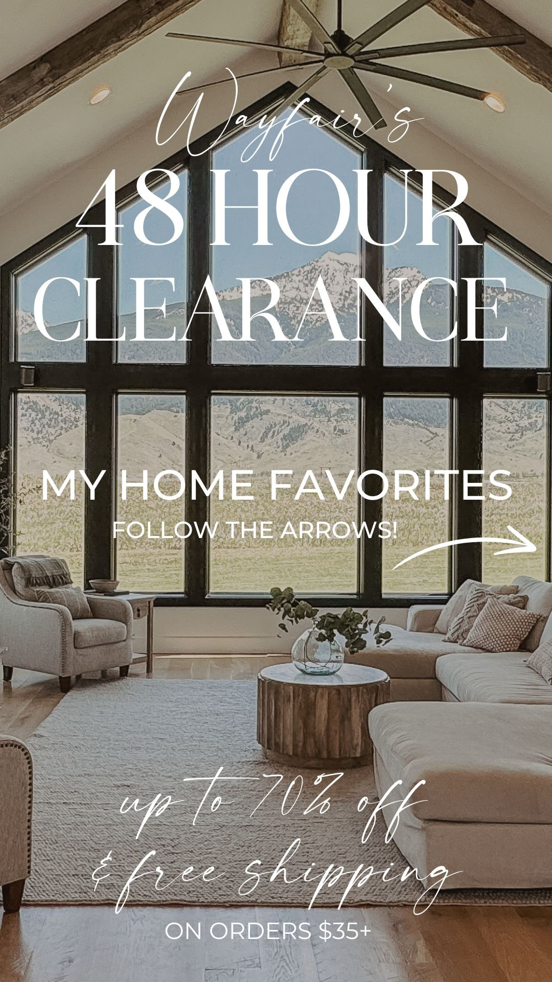 Surprise! Wayfair is having a popup 48 Hour Clearance event today and tomorrow, so if you missed Way Days last week, now is your opportunity! They are running sales of up to 70% off, with free & easy delivery on orders over $35.

These are some of my most loved Wayfair pieces in my home to help inspire you!

#ltkhome #liketkit @shop.ltk #wayfair #WayfairPartner @wayfair
 

 

#LTKHome #LTKParties #LTKFindsUnder100