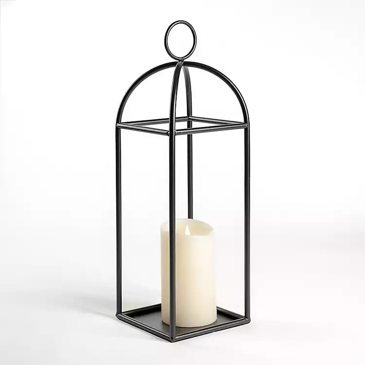 Black Iron Carlisle Lantern, 27 in. | Kirklands Home | Kirklands