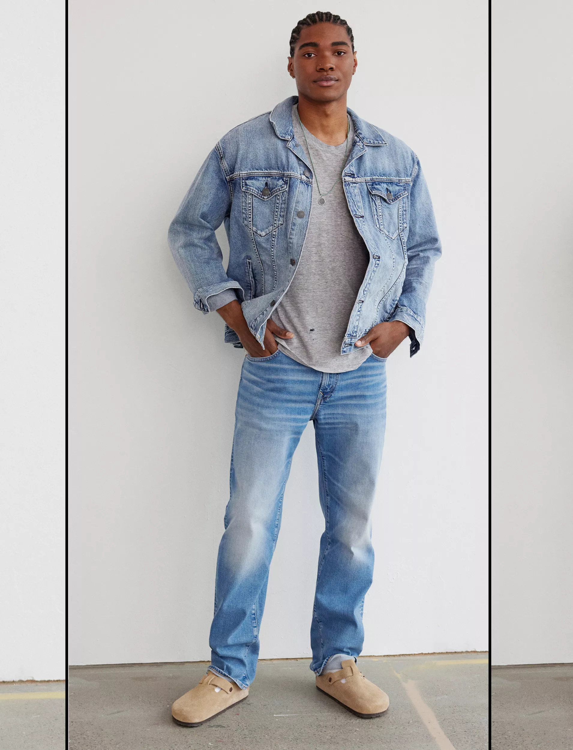AE AirFlex+ Original Straight Jean | American Eagle Outfitters (US & CA)
