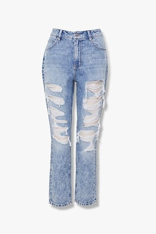 Destroyed Capri Jeans | Forever 21 (US)