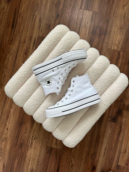 Platform Converse ☀️
summer sneakers, white sneakers, trendy shoes, high top converse, platform sneaker

#LTKShoeCrush