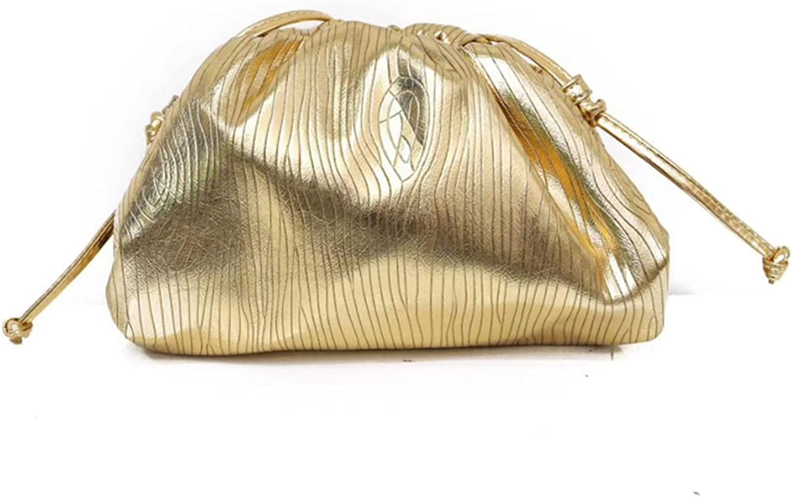 Bisadon Dumpling Pouch Crossbody Bag for Women Soft Clutch Purse Ruched Shoulder Bag Fashion Even... | Amazon (US)
