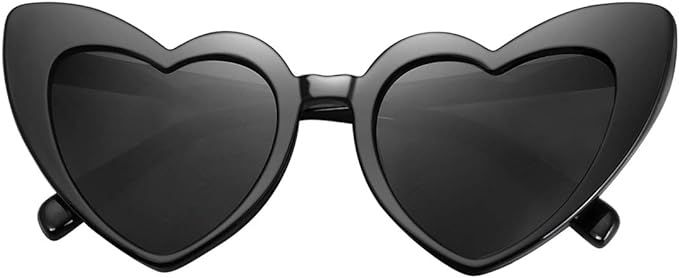 STORYCOAST Heart Shaped Sunglasses for Women Girls Ladies Vintage Goggle Mod Sun Glasses Shades | Amazon (US)
