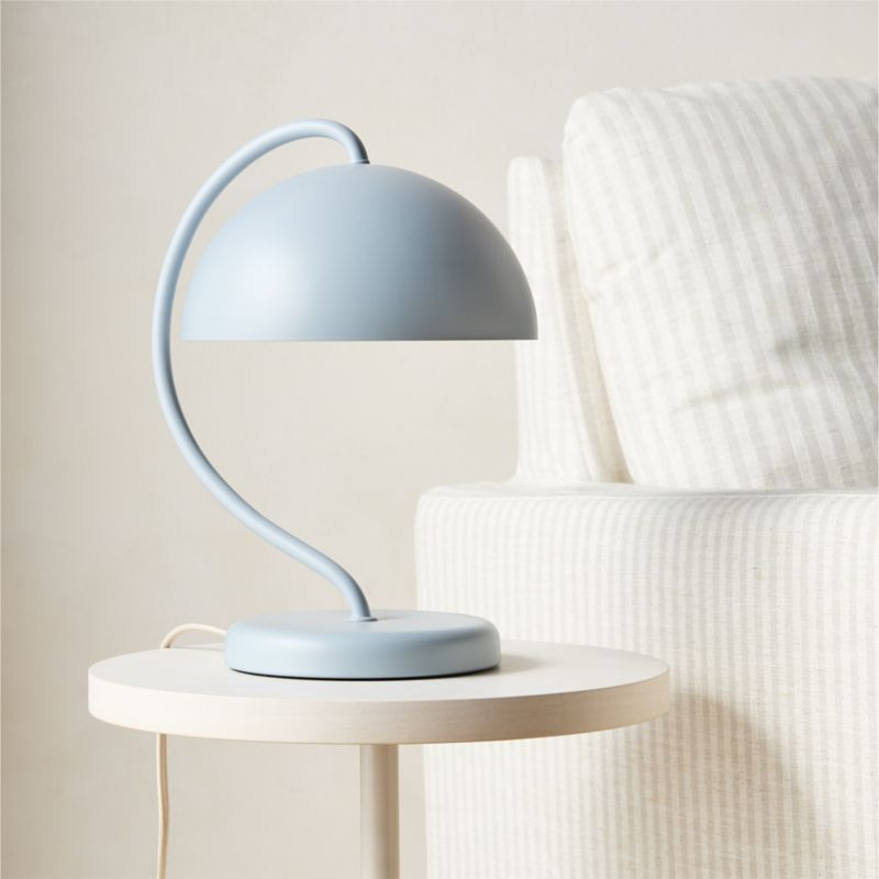 Nello Blue Metal Desk Lamp | Crate & Barrel