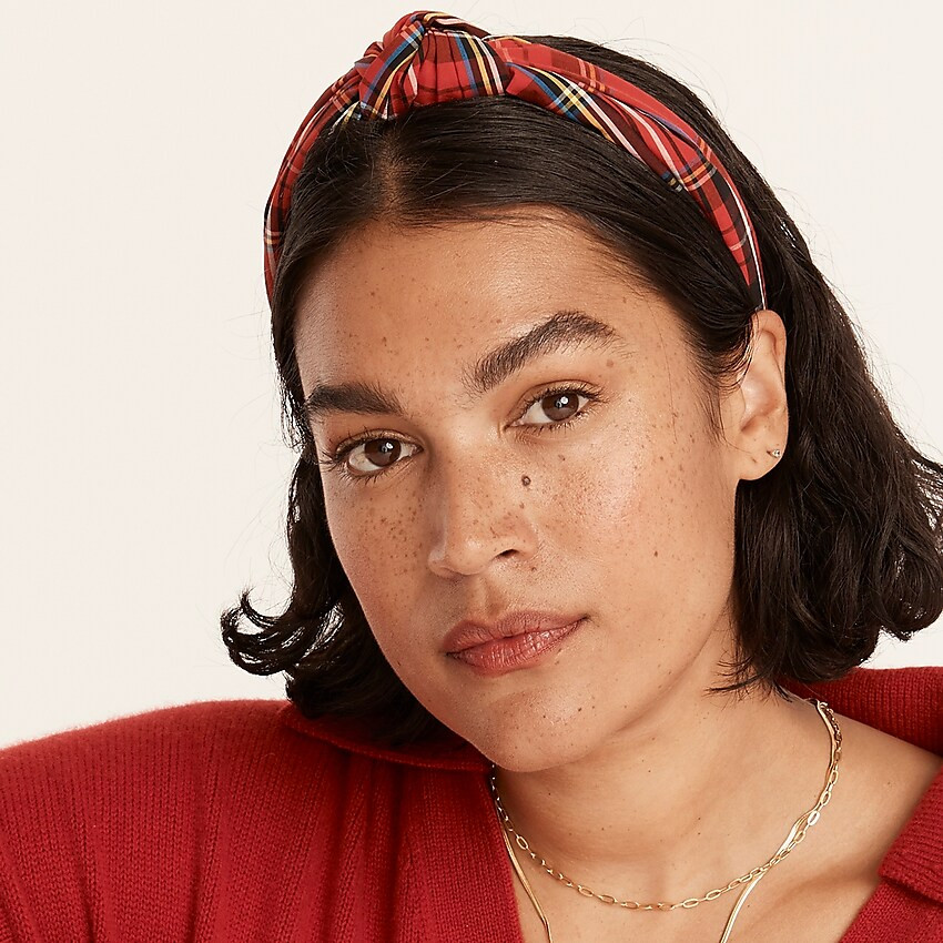 Knot headband in green floral | J. Crew US