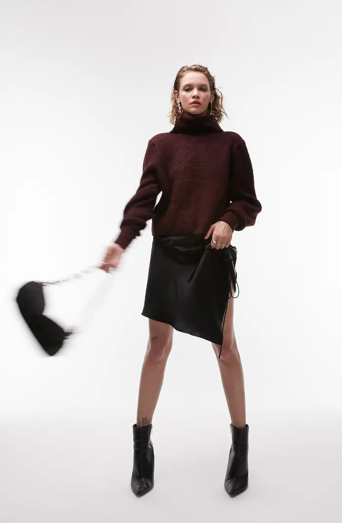 Rib Crop Turtleneck Sweater | Nordstrom