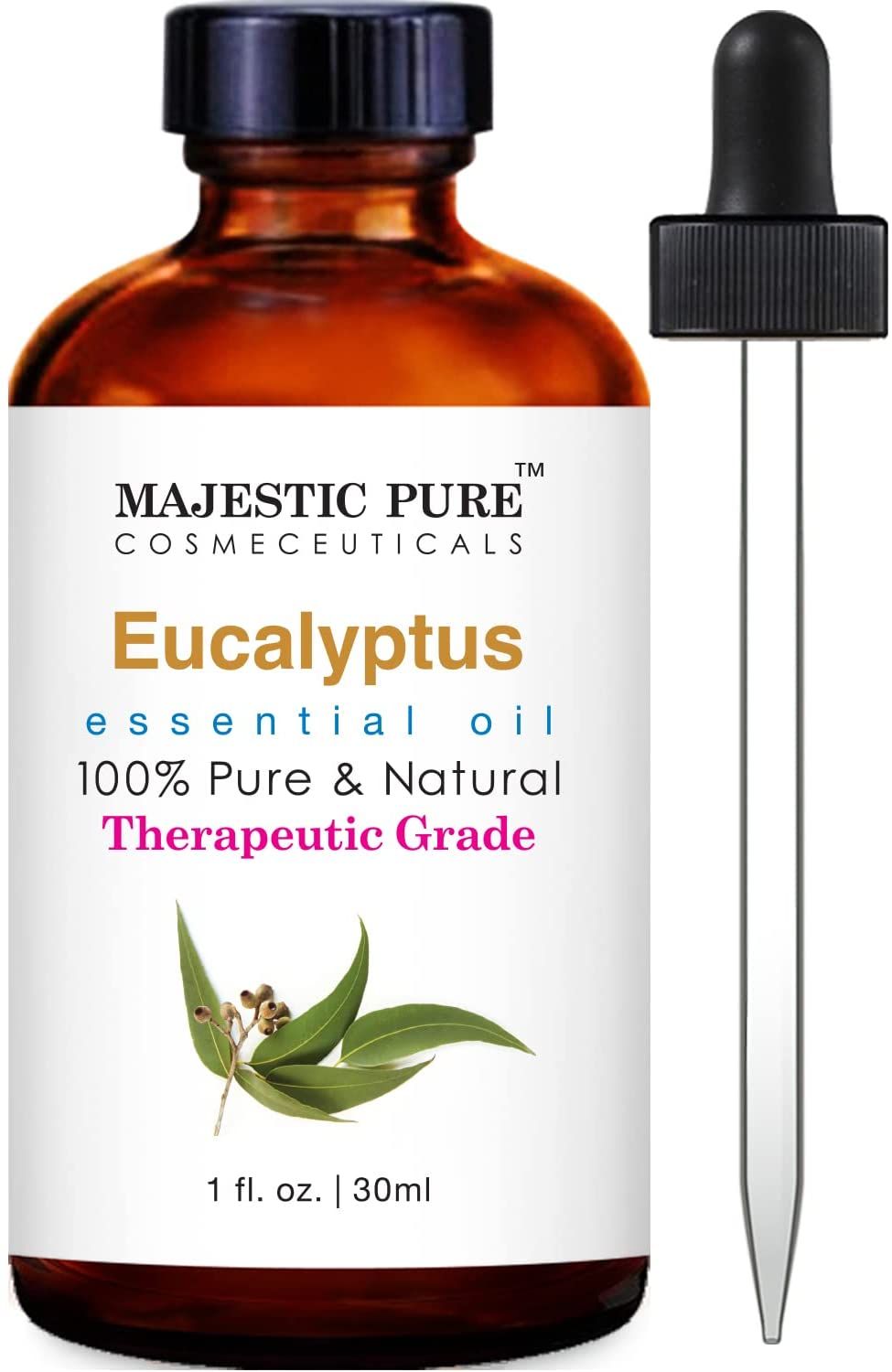 Majestic Pure Eucalyptus Essential Oil, Premium Grade, Pure and Natural, for Aromatherapy, Massag... | Walmart (US)