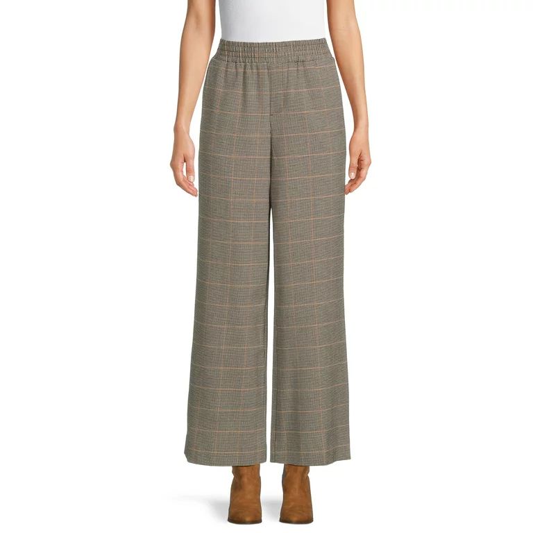 Time and Tru Women's Petite Wide Leg Pants, 28" Inseam for Petite, Sizes PS-P2XL | Walmart (US)