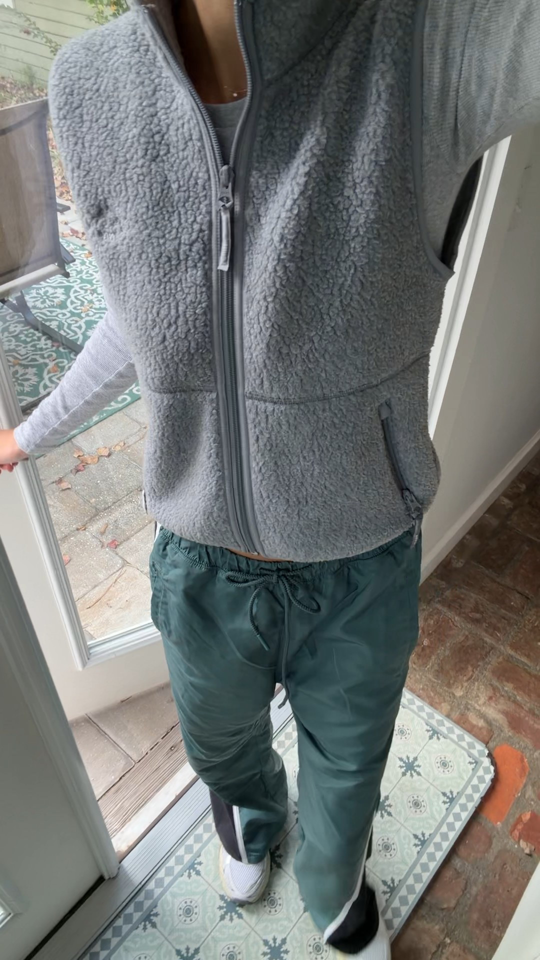 Walk outfit of the day! Top and vest are Aritzia, xs and track pants are free people movement, sized up to a small! 

#LTKootd #LTKActive #LTKHoliday