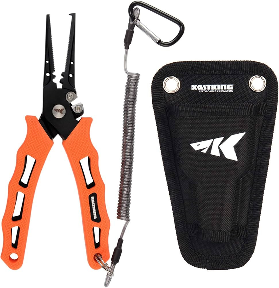 KastKing Cutthroat 7 inch Fishing Split Ring Pliers, 420 Stainless Steel Fishing Tools, Saltwater... | Amazon (US)