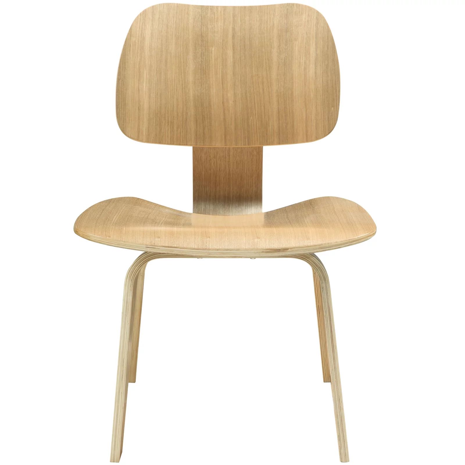 Modern Contemporary Kitchen Wood Dining Side Chair Natural | Walmart (US)