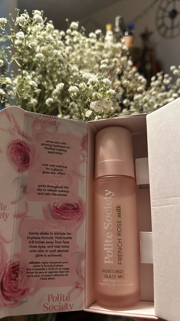 Polite Society’s newest French Rose Milk Glaze Mist is a masterpiece of a skincare product 🌹 this 3-in-1 mist gives glass skin within seconds. #politesociety #frenchrosemilk #politesocietybeauty

#LTKFindsUnder50 #LTKBeauty
