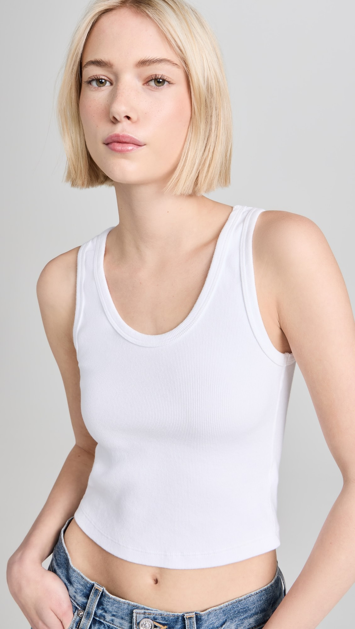 Blondie Structured Rib Bra Friendly Tank | Shopbop