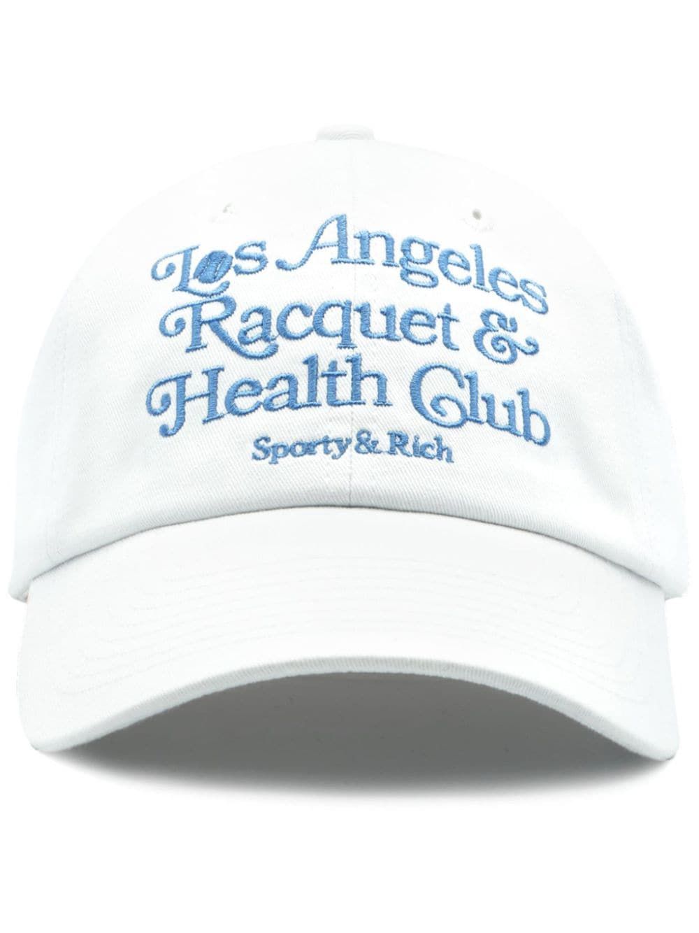 Sporty & Rich logo-embroidered Cotton Baseball Cap - Farfetch | Farfetch Global