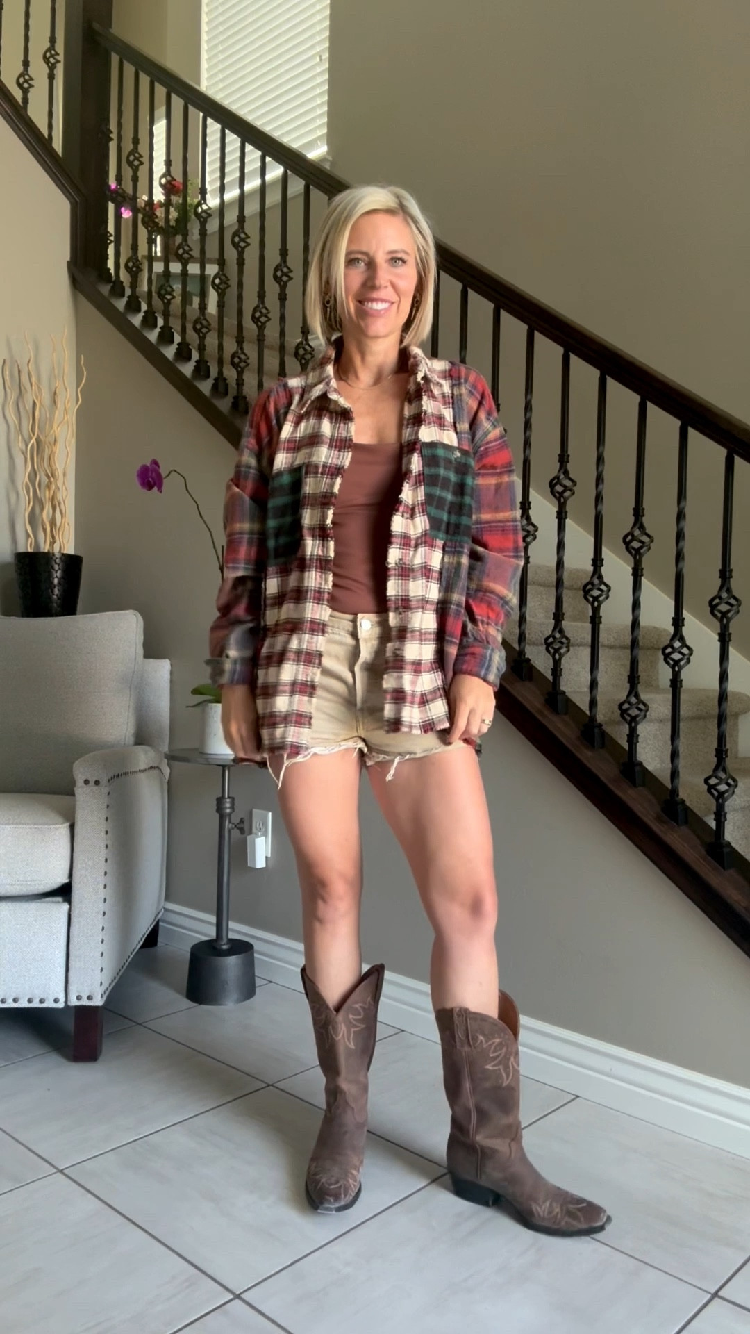 The perfect outfit to transition from summer to fall! 