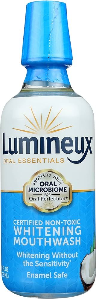 Lumineux Teeth Whitening Mouthwash, No Alcohol, Fluoride Free, SLS Free, Non Toxic, 16 Ounce (Pac... | Amazon (US)