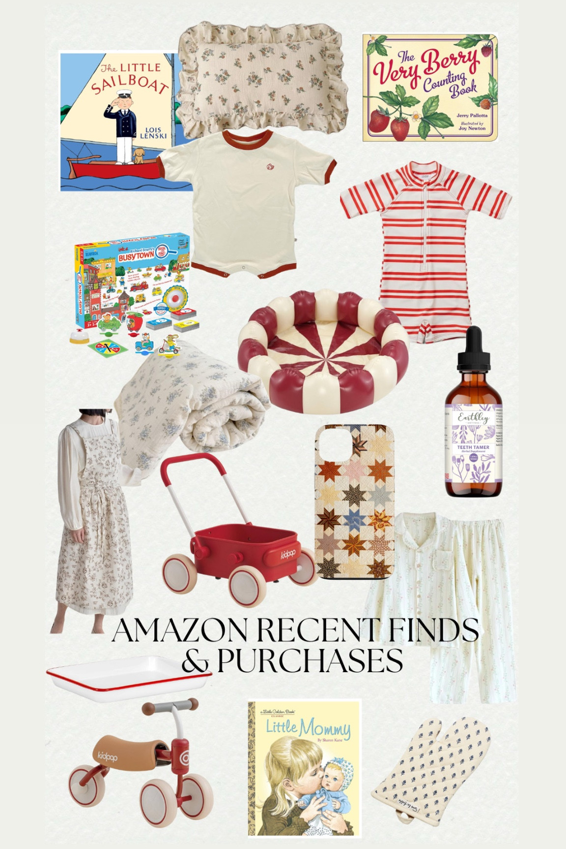 A collection of recent Amazon finds and purchases. Women’s, kids, home, & more  