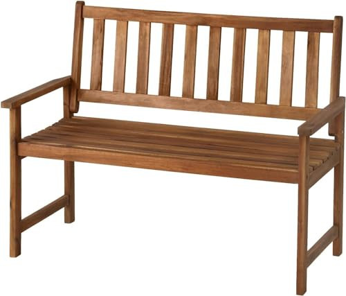 FDW Patio Furniture Outdoor Patio Bench Wood Garden Bench Park Bench Acacia Wood for Pool Beach Backyard Balcony Porch Deck Garden Wooden Furniture, Natural Oiled | Amazon (US)