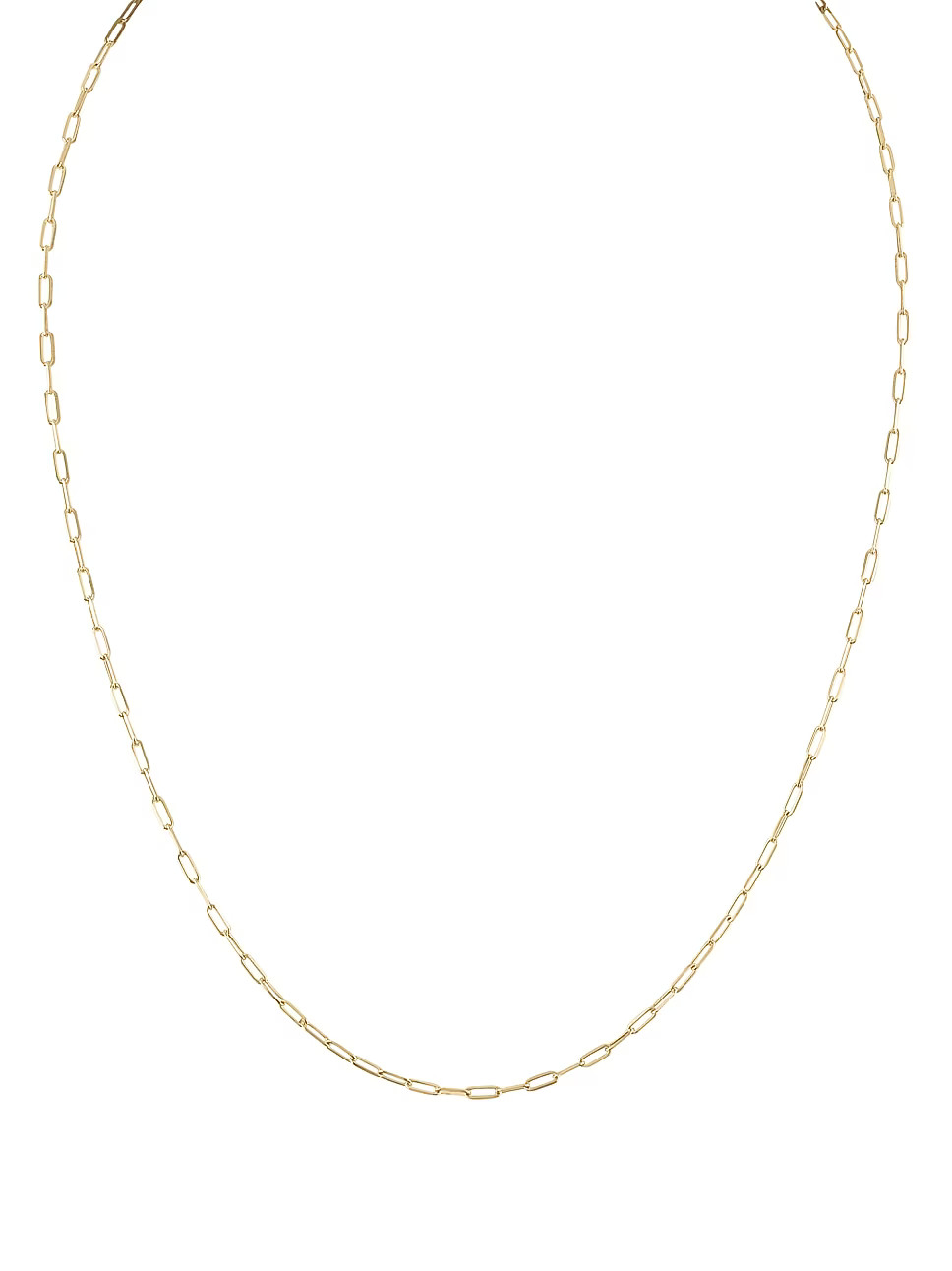 14K Yellow Gold Paperclip Chain Necklace | Saks Fifth Avenue