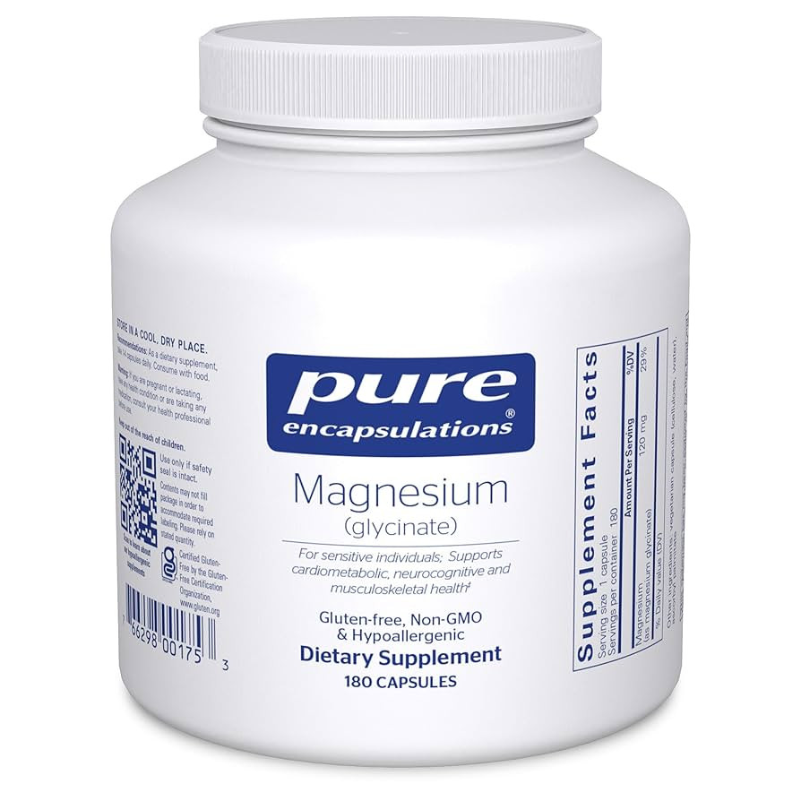 Pure Encapsulations Magnesium (Glycinate) - Supplement to Support Stress Relief, Sleep, Heart Hea... | Amazon (US)