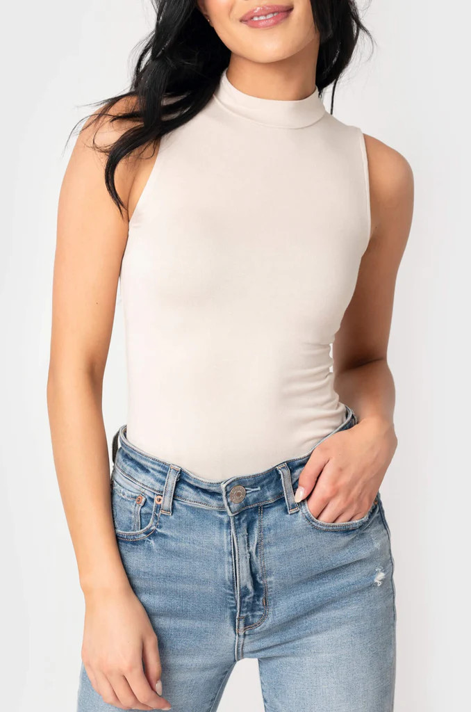 Jennifer Mock Neck Bodysuit | Gibsonlook