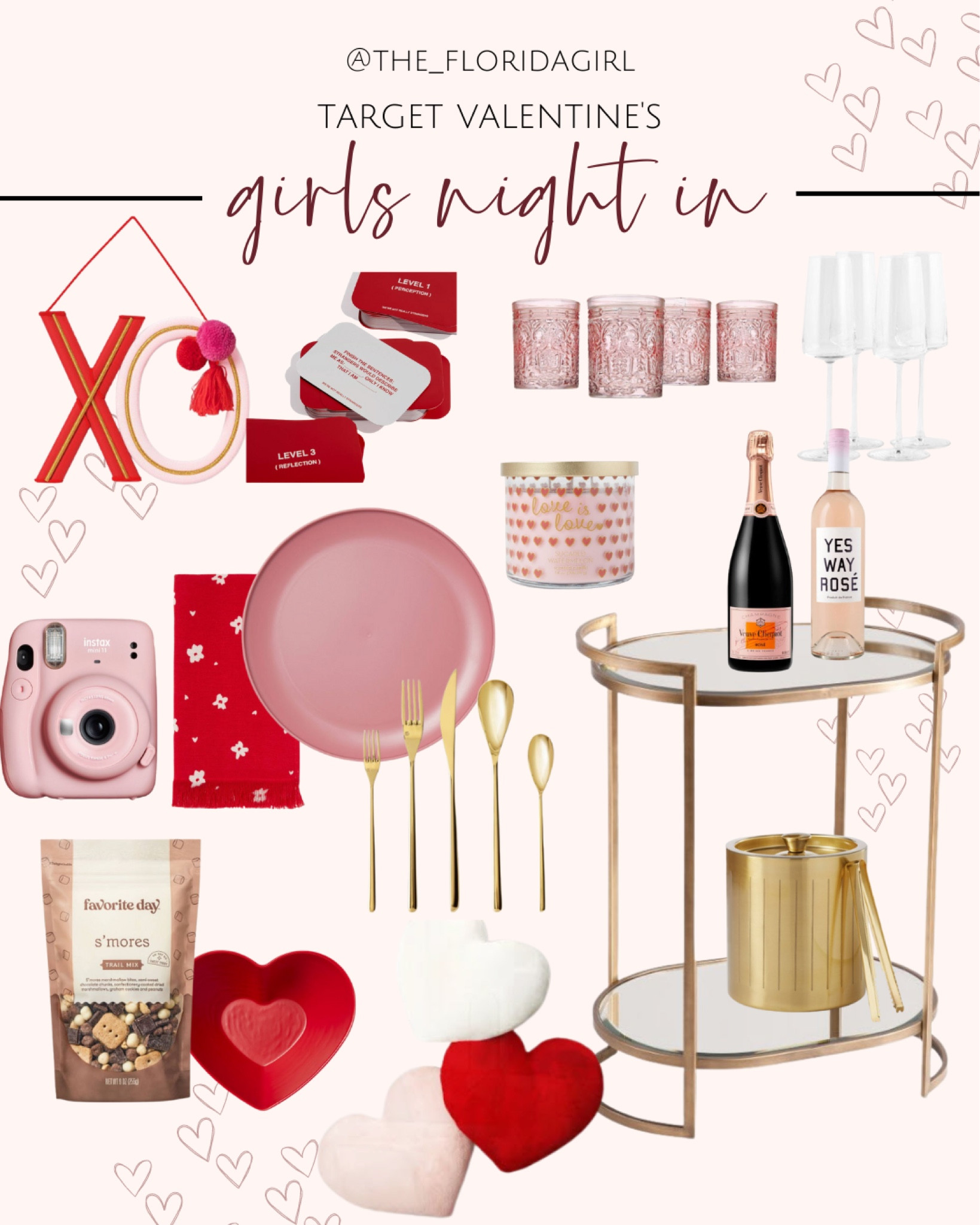 Target Valentine’s Day #target #valentinesday #barcart #wineglass #champagneglass #glassware #holidaydecor #gold #pink #flatware #silverware #vday #giftsforher #valentines 

#LTKGiftGuide #LTKSeasonal #LTKFind